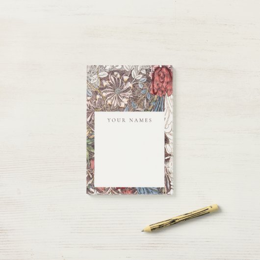OPMERKINGEN NA IT: WILLIAM MORRIS HONEYSUCKLE + TU POST-IT® NOTES (Op bureau)