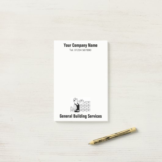 Opmerkingen over bouwdiensten post-it® notes (Op bureau)