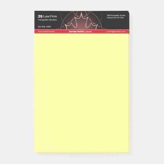 Opmerkingen over Canadese services Post-it® Notes (Voorkant)