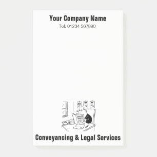 Opmerkingen over Cartoon voor verzendservices Post-it® Notes