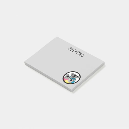 Opmerkingen over de familie Koala Beer Post-it® Notes (Schuin)