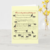 Opmerkingen over de herderende kunst van kat kaart (Gele Bloem)