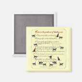 Opmerkingen over de herderende kunst van kat magneet (Voorkant / Achterkant)