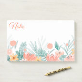 Opmerkingen over de lentevloerbloemen post-it® notes (Op bureau)