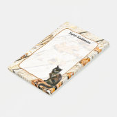 Opmerkingen over foto's van hagekleurde zwarte kat post-it® notes (Schuin)