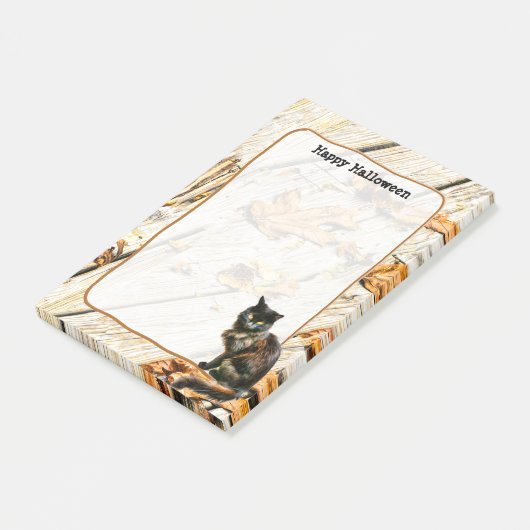 Opmerkingen over foto's van hagekleurde zwarte kat post-it® notes (Schuin)