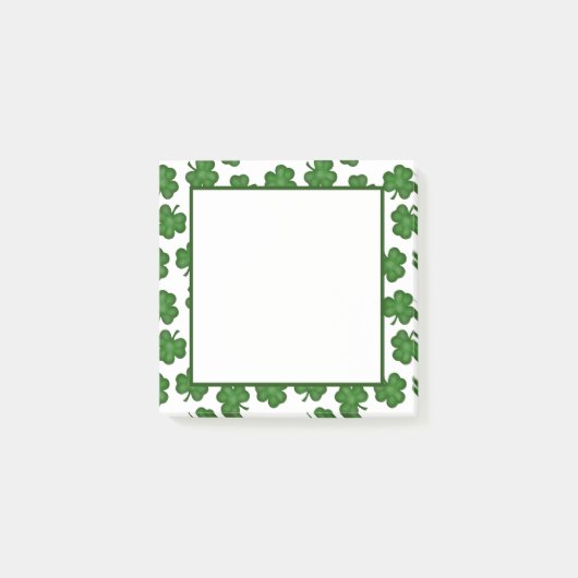 Opmerkingen over getextureerde Shamrocks Post-it® Notes (Voorkant)