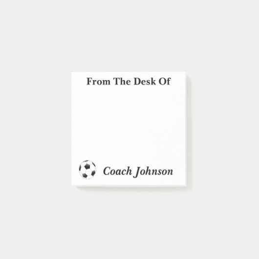 Opmerkingen over het voetbalthema post-it® notes (Voorkant)