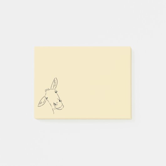 Opmerkingen over inkt Donkey Post-it® Notes (Voorkant)