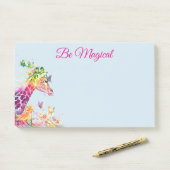 Opmerkingen over magische Giraffe Post-it® Notes (Op bureau)