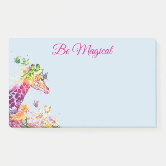 Opmerkingen over magische Giraffe Post-it® Notes (Voorkant)