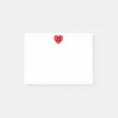 Opmerkingen over muzieknotitie hart post-it post-it® notes (Voorkant)