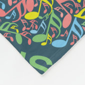 Opmerkingen over muziekteksthart fleece deken (Hoek)