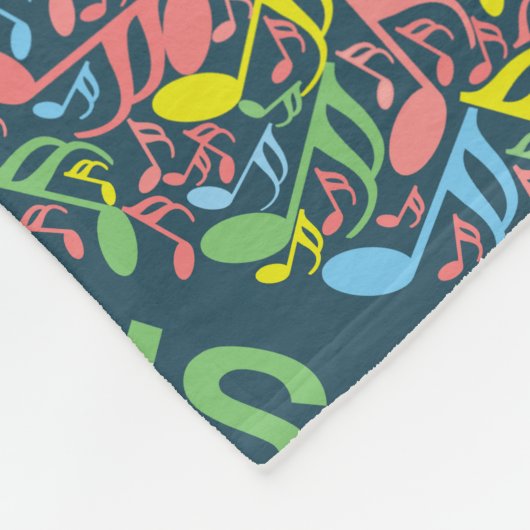 Opmerkingen over muziekteksthart fleece deken (Hoek)