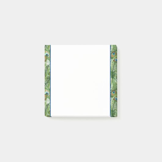 Opmerkingen over Peacock-veren plaatsen Post-it® Notes (Voorkant)