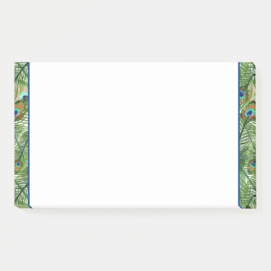 Opmerkingen over Peacock-veren plaatsen Post-it® Notes (Voorkant)
