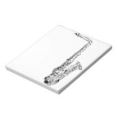 Opmerkingen over saxafone notitieblok (Linkerzijde)