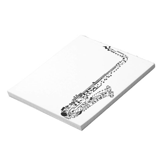 Opmerkingen over saxafone notitieblok (Linkerzijde)