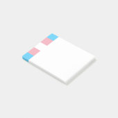 Opmerkingen over Transgender Pride Post-it Post-it® Notes (Schuin)