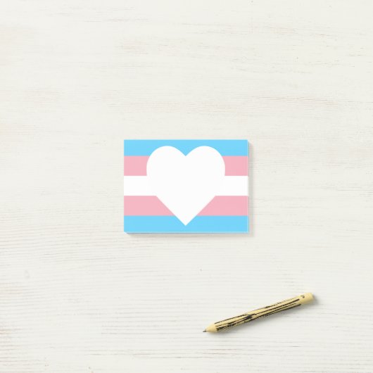 Opmerkingen over Transgender Pride Post-it Post-it® Notes (Op bureau)