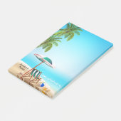 Opmerkingen over tropische zomervakantie post-it® notes (Schuin)