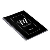 opmerkingen over zwart monogramme notitieboek (Rechterzijde)