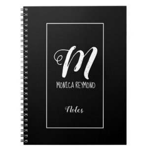 opmerkingen over zwart monogramme notitieboek