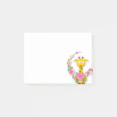 Opmerkingen Post it Notes, Sunflower Floral Giraff Post-it® Notes (Voorkant)