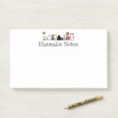 Opmerkingen - rij katten post-it® notes (Op bureau)