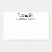 Opmerkingen - rij katten post-it® notes (Voorkant)
