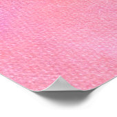 Opmerkingen Sarcastic Funny Monster Peach & Pink v Poster (Hoek)