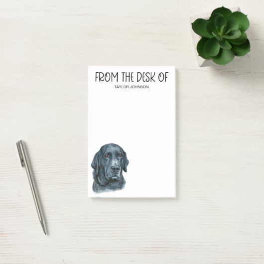 Opmerkingen van Black Lab Lover Post-it Post-it® Notes (Kantoor)