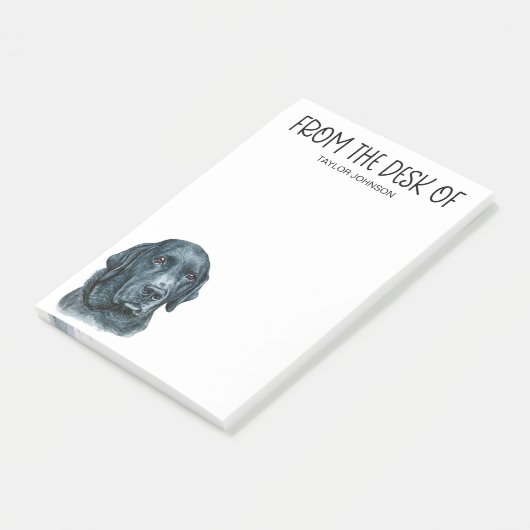 Opmerkingen van Black Lab Lover Post-it Post-it® Notes (Schuin)