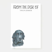 Opmerkingen van Black Lab Lover Post-it Post-it® Notes (Voorkant)