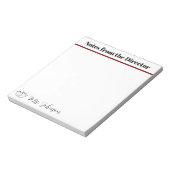 Opmerkingen van de directeur notitieblok (Linkerzijde)