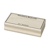 Opmerkingen van de leraar vak met naam rubberstempel (Stempel)