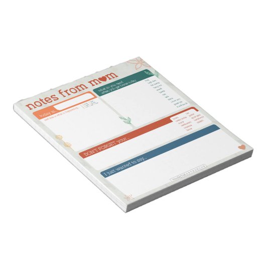 Opmerkingen van het Notitieblok van mama (Schuin)