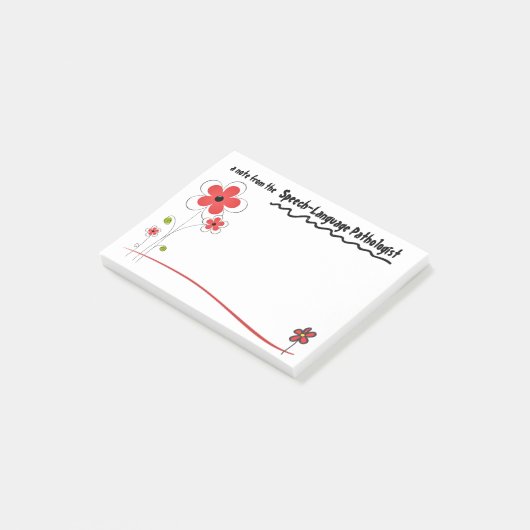 Opmerkingen voor de Bright Friendly Speech Patholo Post-it® Notes (Schuin)