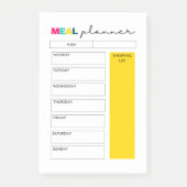 Opmerkingen voor het journaal voor maaltijden post-it® notes (Voorkant)
