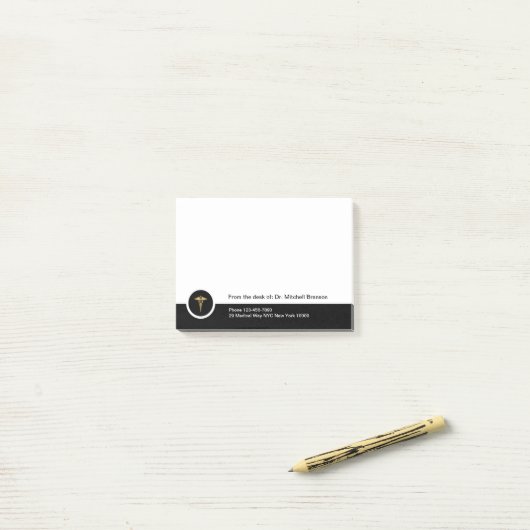 Opmerkingen voor medische professionals post-it® notes (Op bureau)