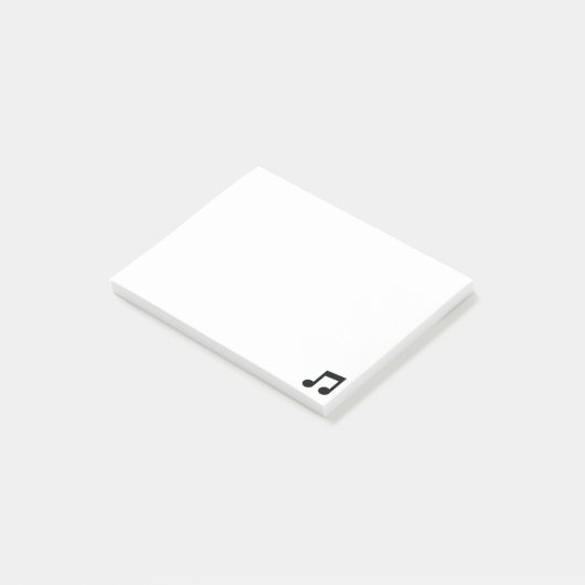 Opmerkingen voor Music Note Post-it (Schuin)