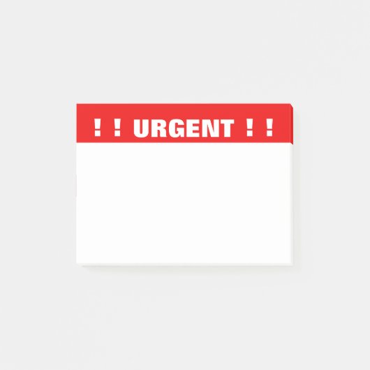 Opmerkingen voor 'Urgent' Prioritaire post-it Post-it® Notes (Voorkant)