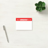Opmerkingen voor 'Urgent' Prioritaire post-it Post-it® Notes (Kantoor)
