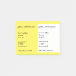 Opmerkingen voor uw flyer post-it® notes