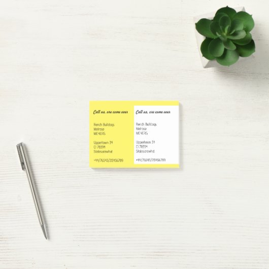 Opmerkingen voor uw flyer post-it® notes (Kantoor)