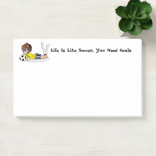 Opmerkingen voor Voetbal en Life Post-it Post-it® Notes (Kantoor)