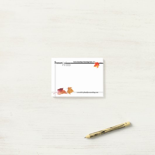 Opmerkingen voor zakelijke post-it herfst post-it® notes (Op bureau)
