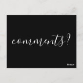 opmerkingenkaart briefkaart (Achterkant)