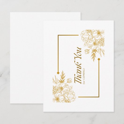 OPMERKINGSKAART BEDANKKAART (Voorkant / Achterkant)