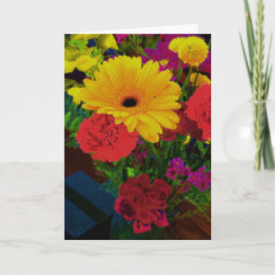 Opmerkingskaart met bloemen kaart